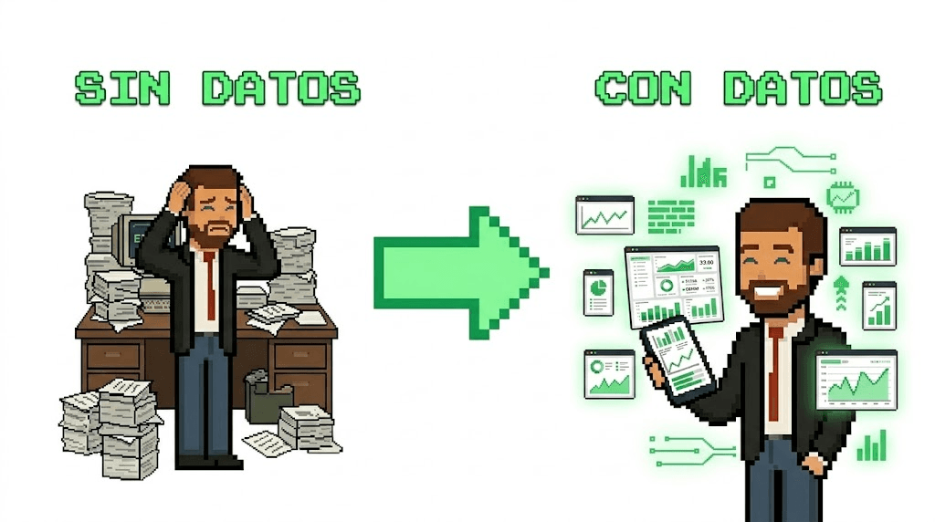 Sin datos y con datos